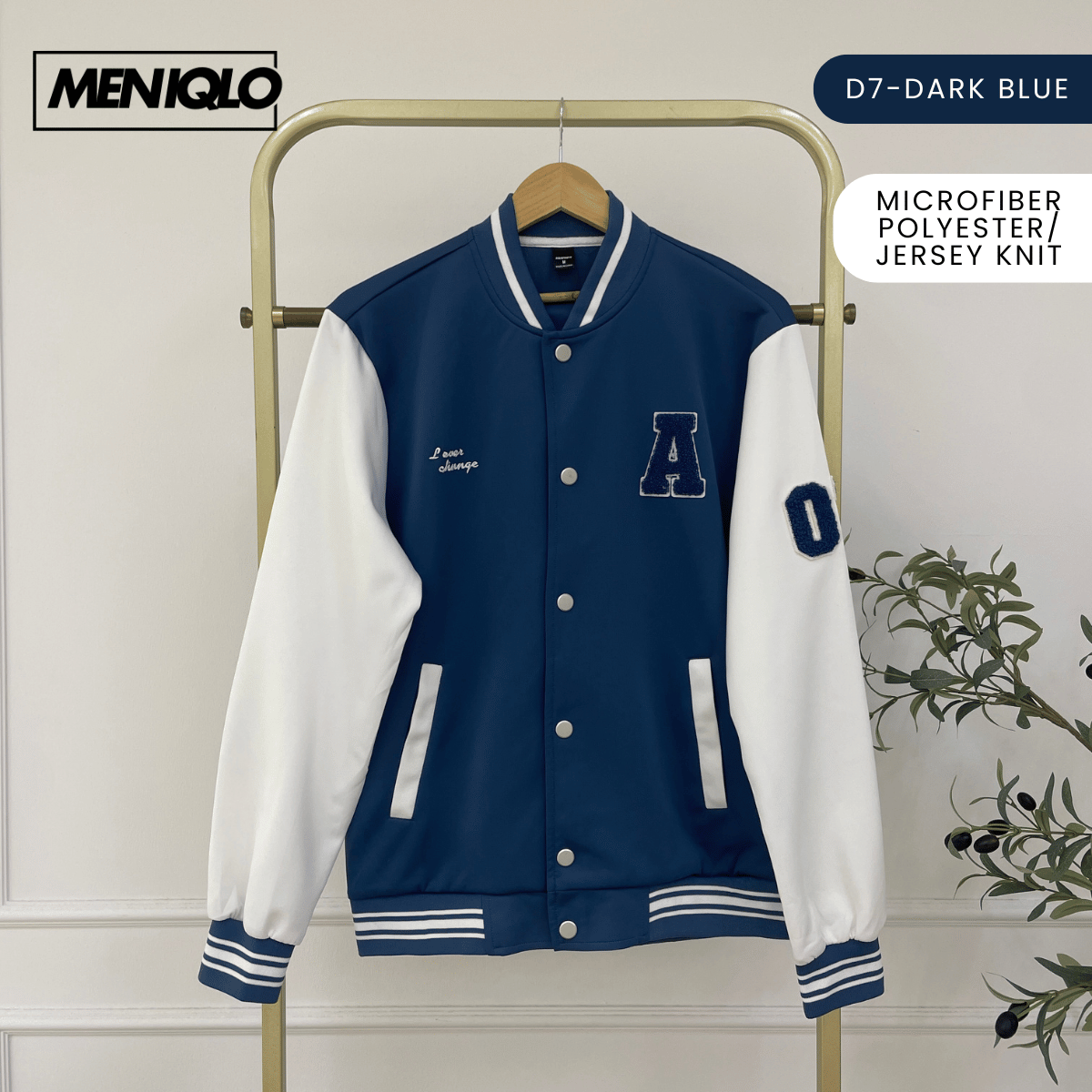 MENIQLO KAEL VARSITY BOMBER JACKET MEN STREETWEAR - MAC1014