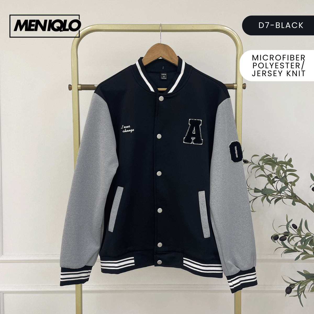 MENIQLO KAEL VARSITY BOMBER JACKET MEN STREETWEAR - MAC1014
