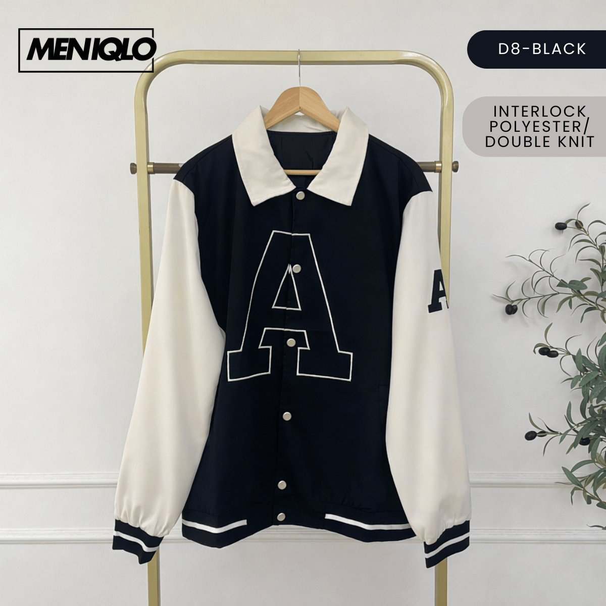 MENIQLO KAEL VARSITY BOMBER JACKET MEN STREETWEAR - MAC1014