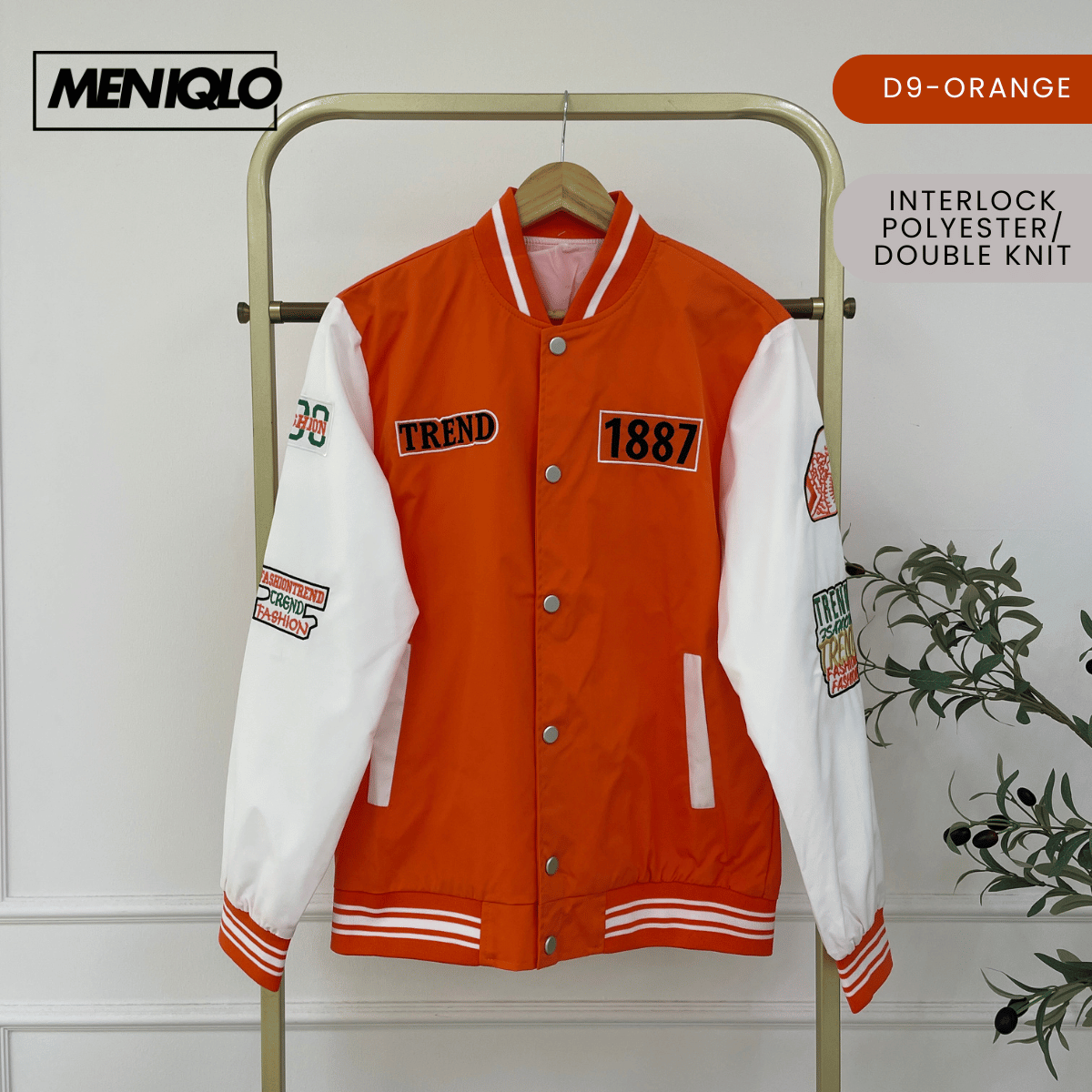 MENIQLO KAEL VARSITY BOMBER JACKET MEN STREETWEAR - MAC1014