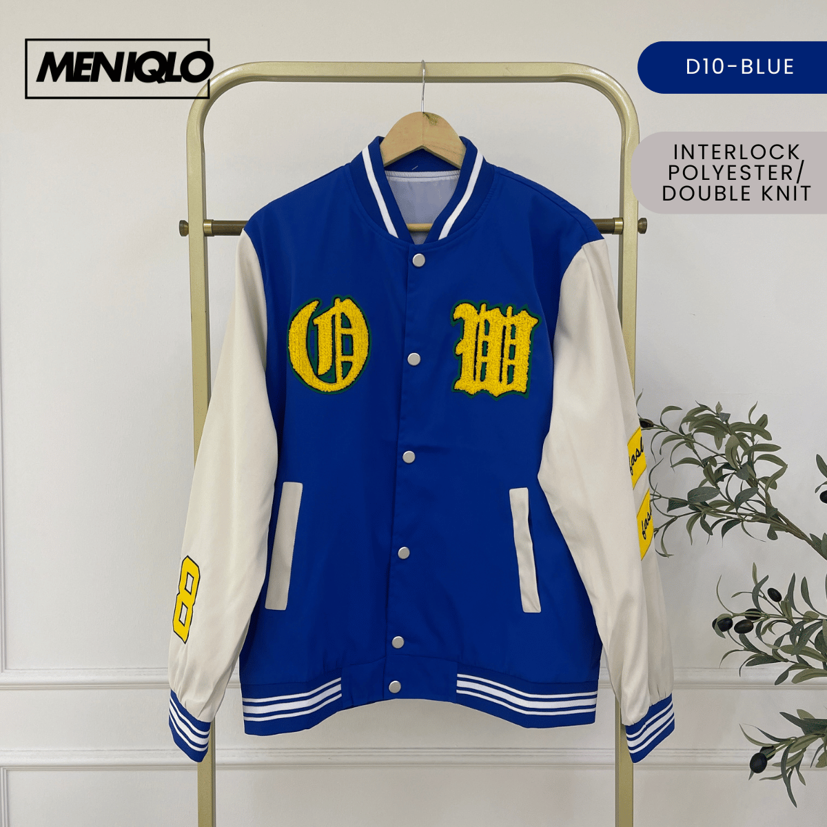 MENIQLO KAEL VARSITY BOMBER JACKET MEN STREETWEAR - MAC1014