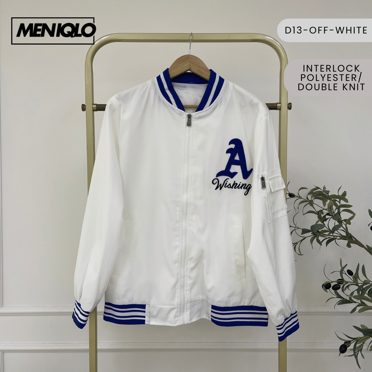 MENIQLO KAEL VARSITY BOMBER JACKET MEN STREETWEAR - MAC1014