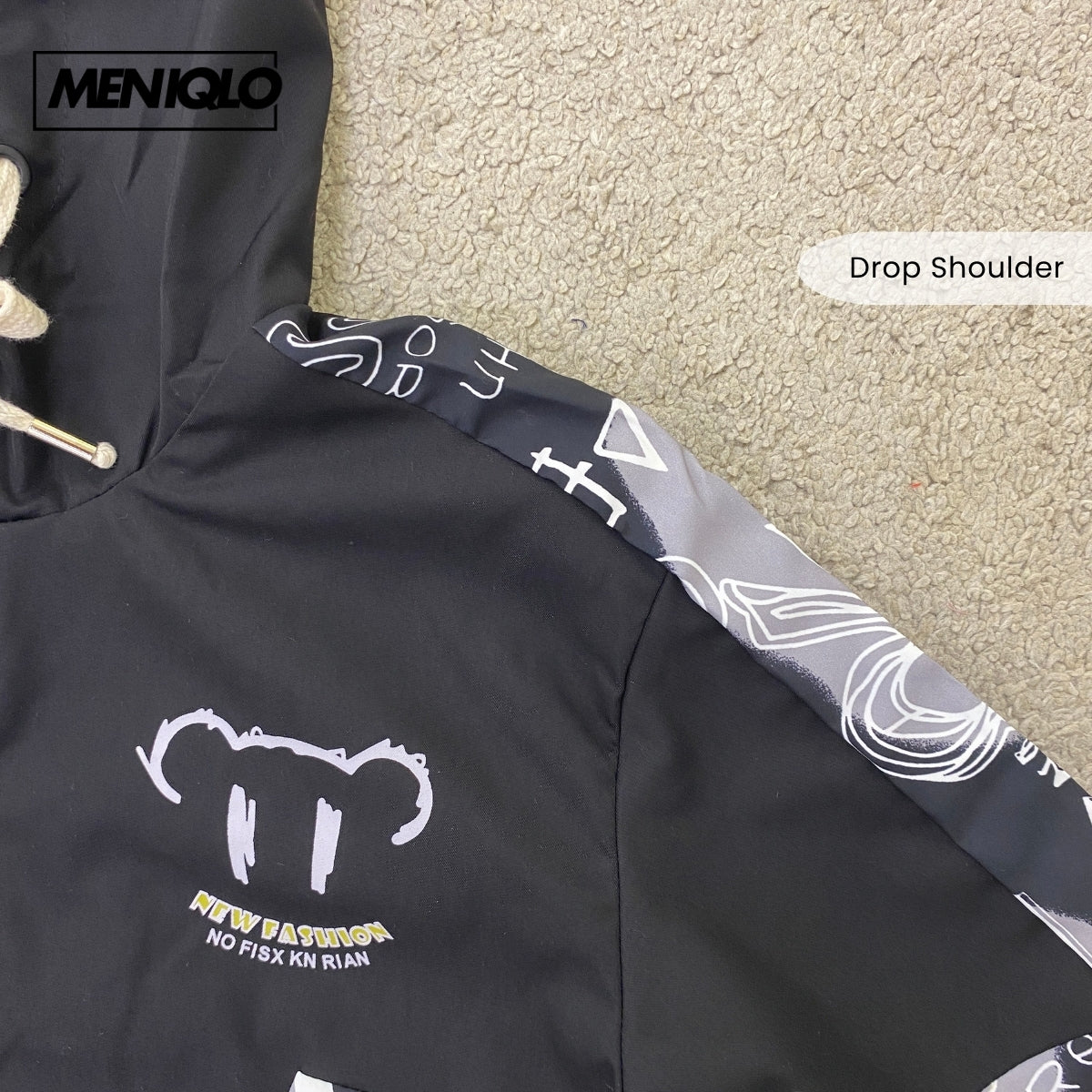 MENIQLO EDWARD URBAN STREET GRAPHIC HOODIE JACKET - MAC1016