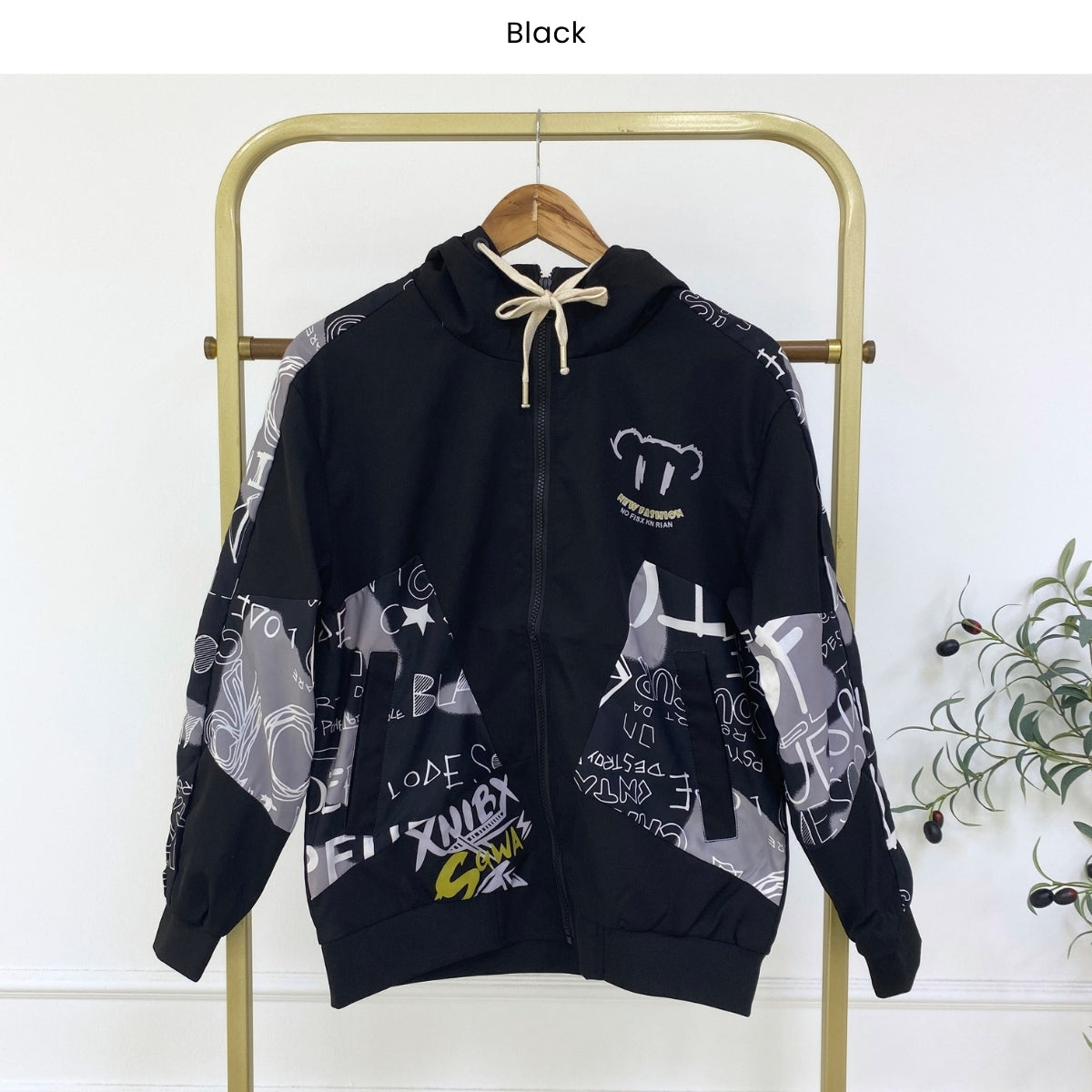 MENIQLO EDWARD URBAN STREET GRAPHIC HOODIE JACKET - MAC1016