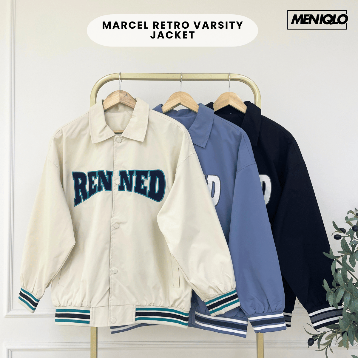 MENIQLO MARCEL RETRO VARSITY JACKET - MAC1015