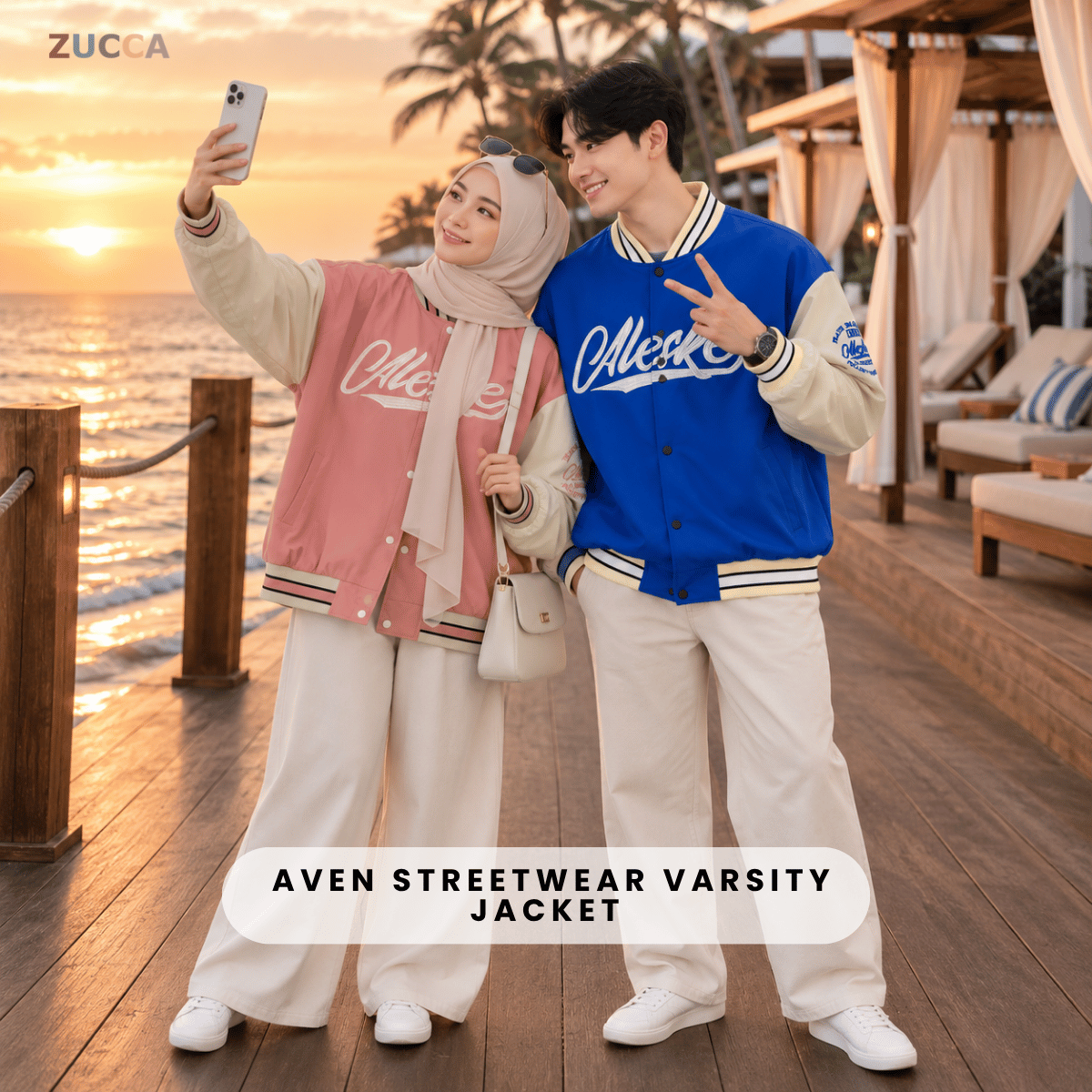 ZUCCA AVEN STREETWEAR VARSITY JACKET - MAC1020(SW239)