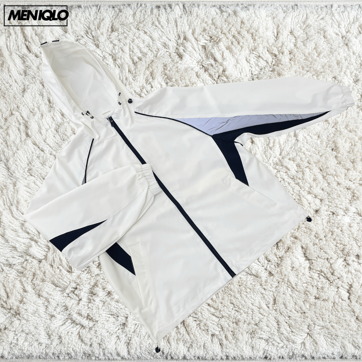 MENIQLO ZAVIAN HOODED WINDBREAKER JACKET-MAC1023(J6062)
