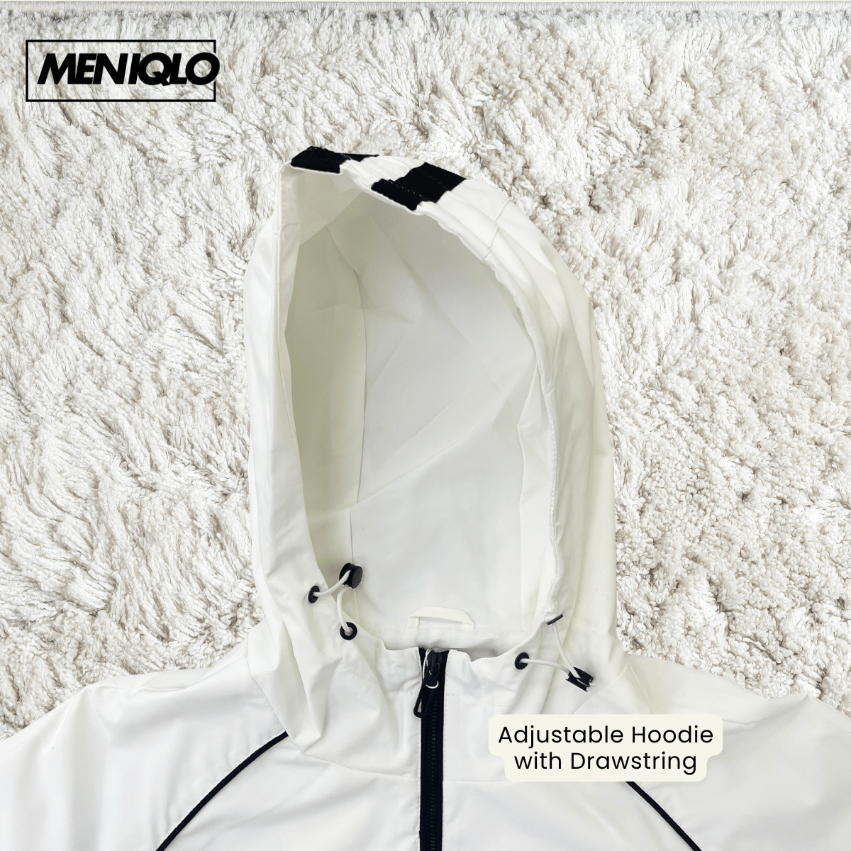 MENIQLO ZAVIAN HOODED WINDBREAKER JACKET-MAC1023(J6062)