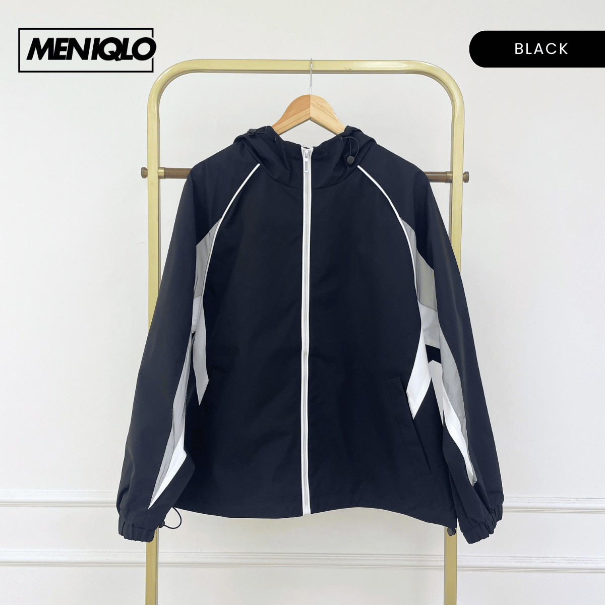 MENIQLO ZAVIAN HOODED WINDBREAKER JACKET-MAC1023(J6062)