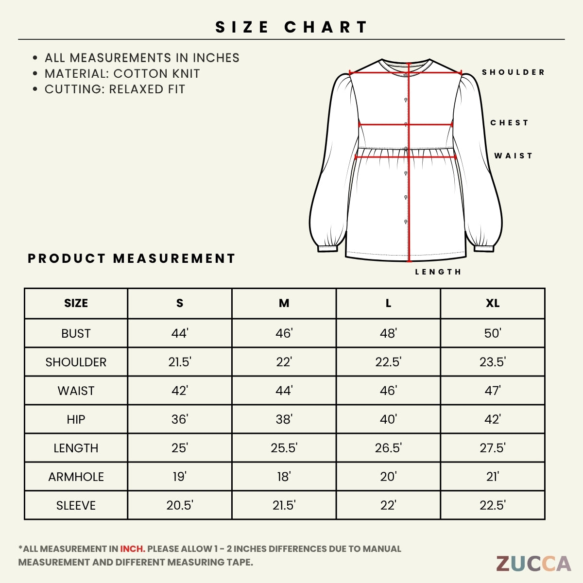 ZUCCA ELAIKA CASUAL WOMEN SWEATSHIRT LONG SLEEVE - MAC1029 (SW296)