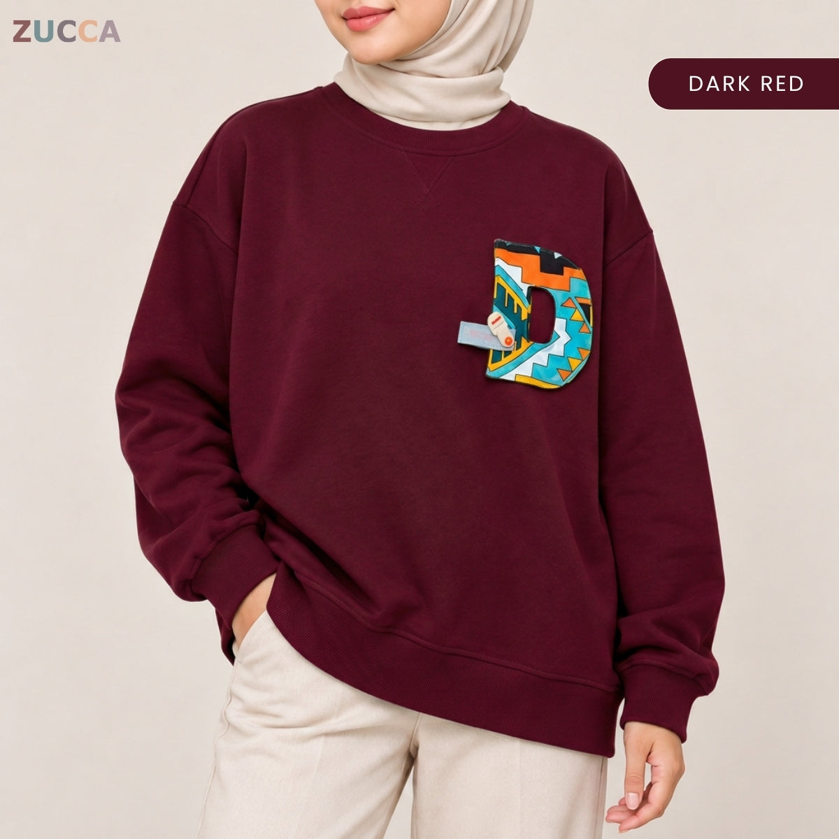ZUCCA ELAIKA CASUAL WOMEN SWEATSHIRT LONG SLEEVE - MAC1029 (SW296)
