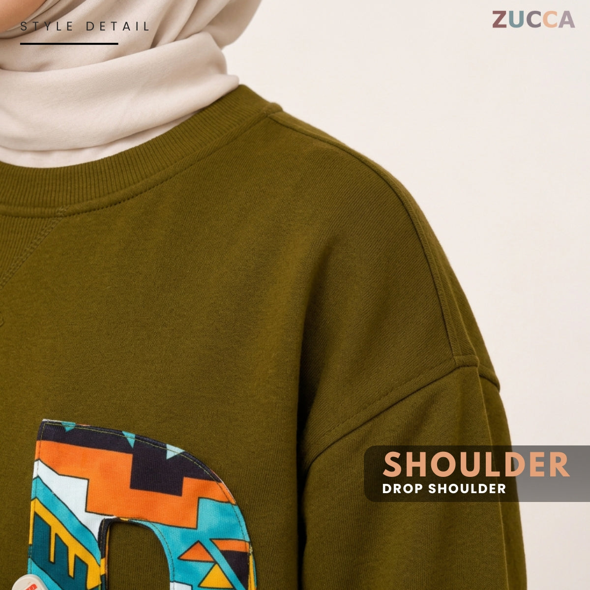 ZUCCA ELAIKA CASUAL WOMEN SWEATSHIRT LONG SLEEVE - MAC1029 (SW296)