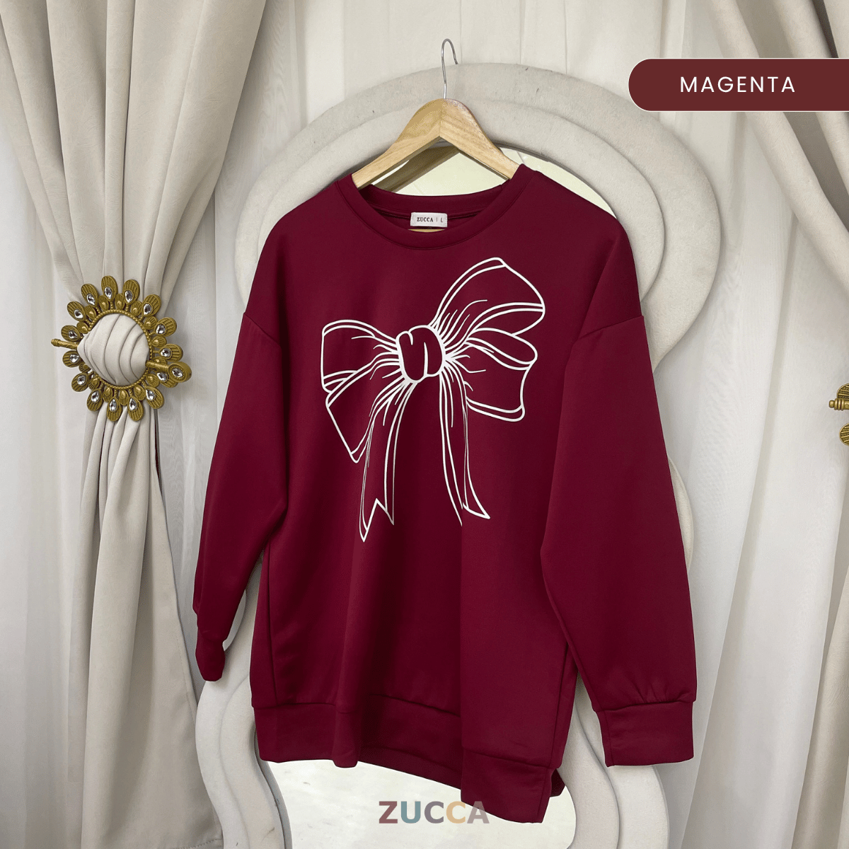 ZUCCA MONICA KEMEJA KASUAL BERCORAK REBEN - MA070