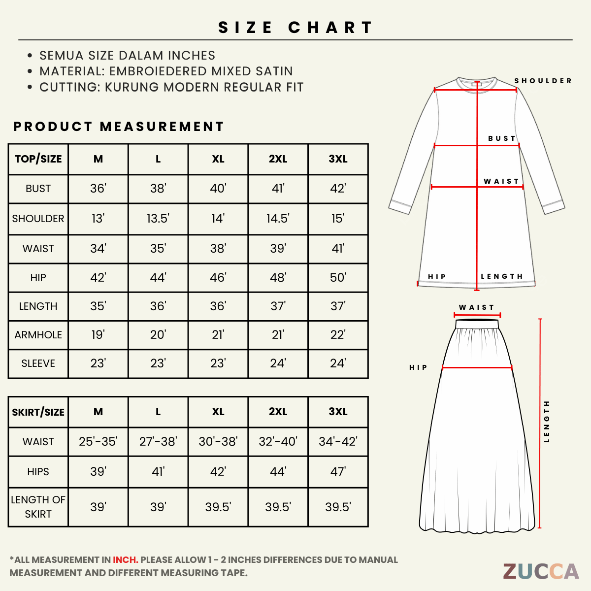 [JOM RAYA 2026] ZUCCA SALOMA KURUNG CAHAYA EMBUN RAYA EDITION - MARAYA004