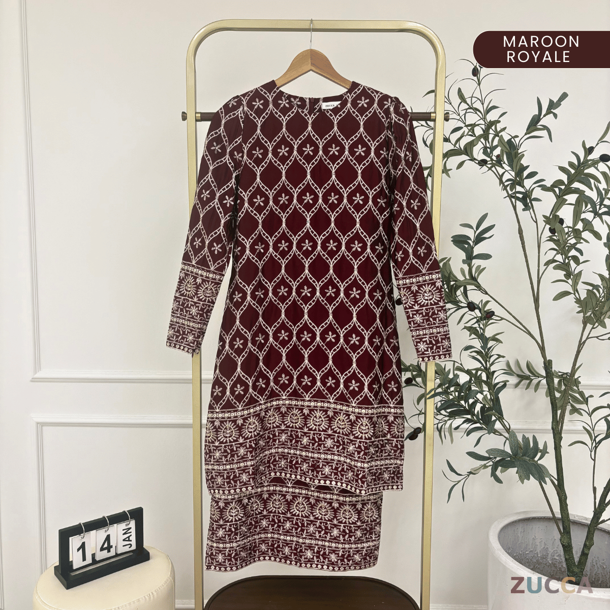 [JOM RAYA 2026] ZUCCA SALOMA KURUNG CAHAYA EMBUN RAYA EDITION - MARAYA004