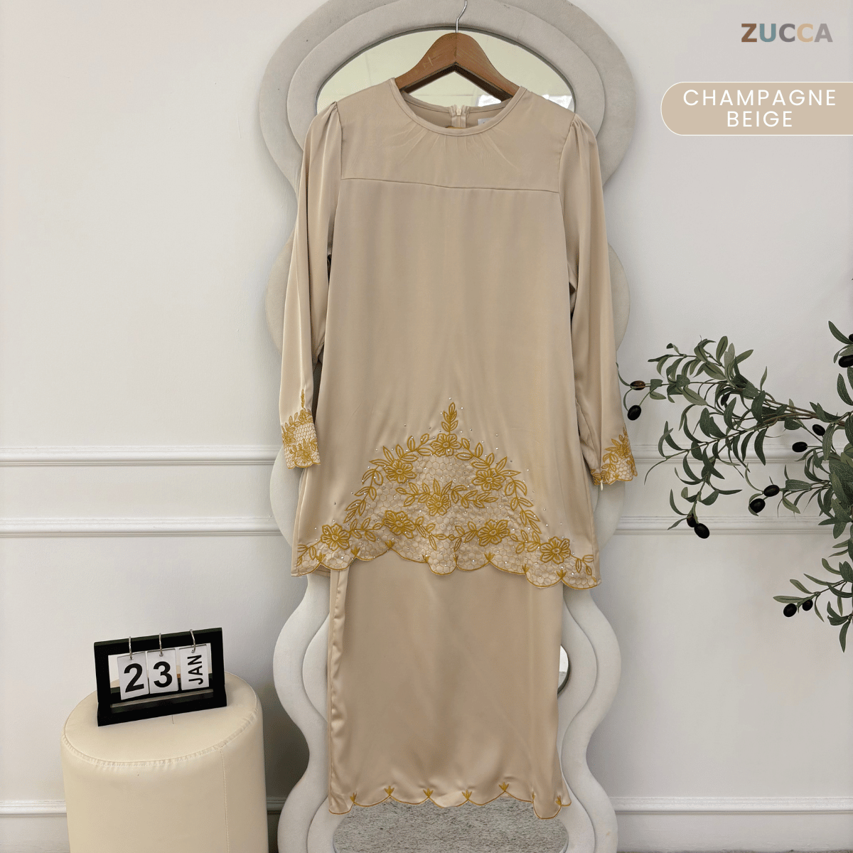 [JOM RAYA 2026] ZUCCA SIDRA KURUNG LUNA SEROJA RAYA EDITION - MARAYA007