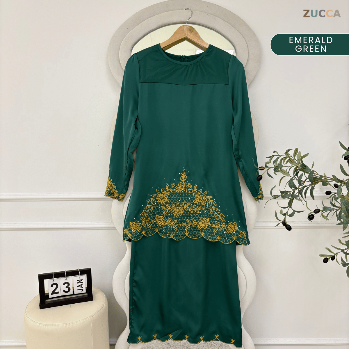 [JOM RAYA 2026] ZUCCA SIDRA KURUNG LUNA SEROJA RAYA EDITION - MARAYA007