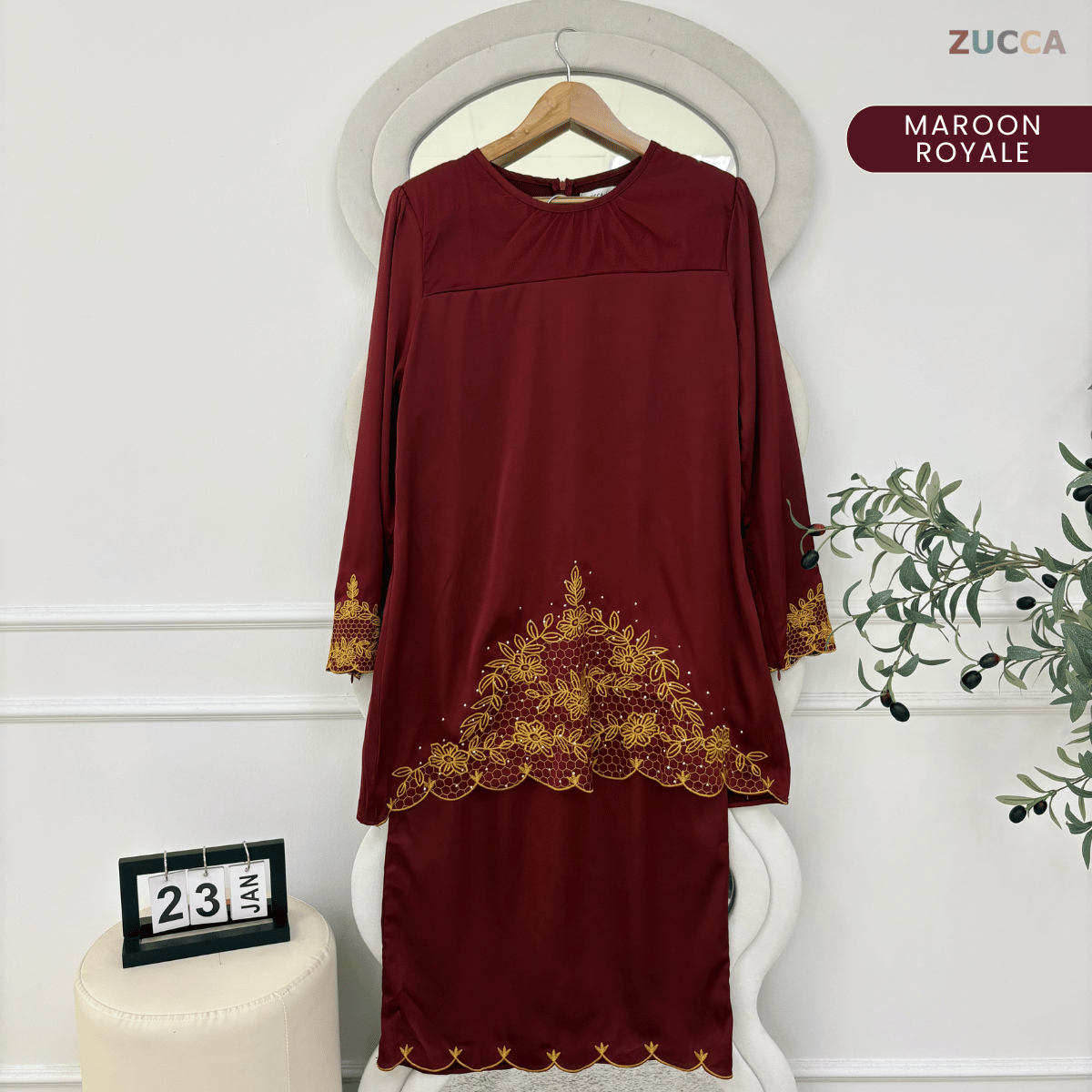 [JOM RAYA 2026] ZUCCA SIDRA KURUNG LUNA SEROJA RAYA EDITION - MARAYA007