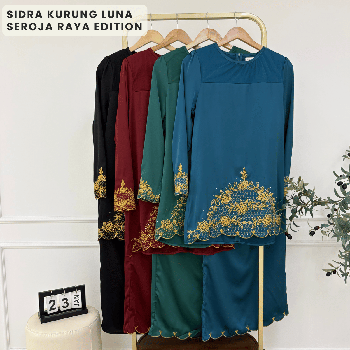 [JOM RAYA 2026] ZUCCA SIDRA KURUNG LUNA SEROJA RAYA EDITION - MARAYA007