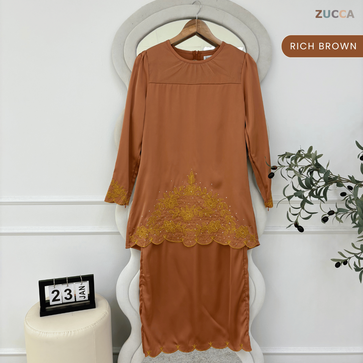 [JOM RAYA 2026] ZUCCA SIDRA KURUNG LUNA SEROJA RAYA EDITION - MARAYA007