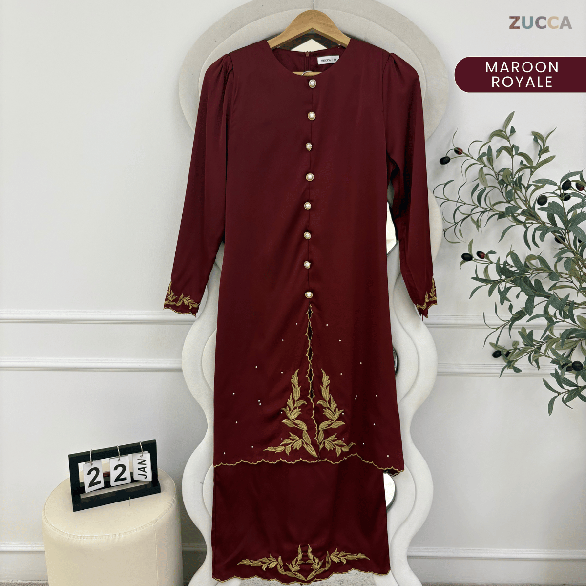 [JOM RAYA 2026] ZUCCA ARSELA KEBAYA CAHAYA MALAM RAYA EDITION - MARAYA008