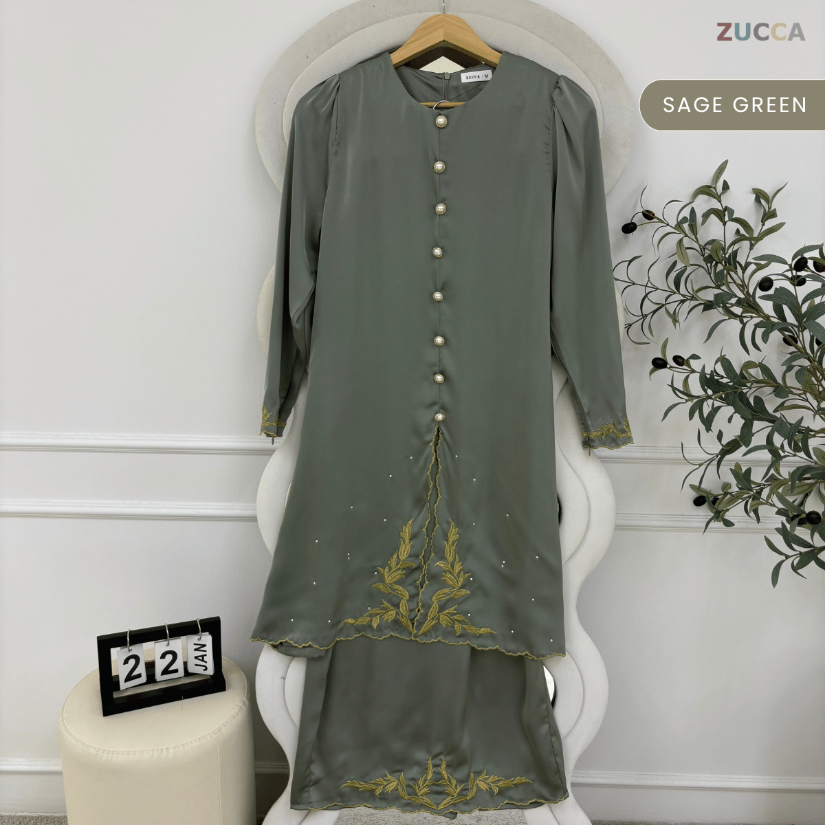 [JOM RAYA 2026] ZUCCA ARSELA KEBAYA CAHAYA MALAM RAYA EDITION - MARAYA008