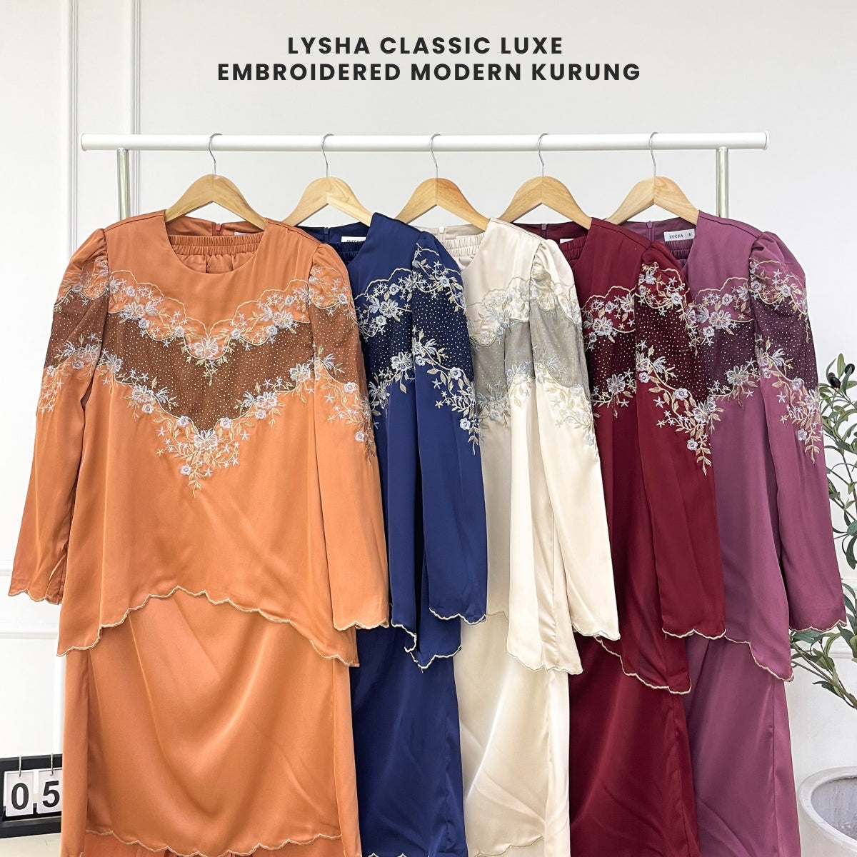 [JOM RAYA 2026] ZUCCA LYSHA CLASSIC LUXE EMBROIDERED MODERN KURUNG – MARAYA009