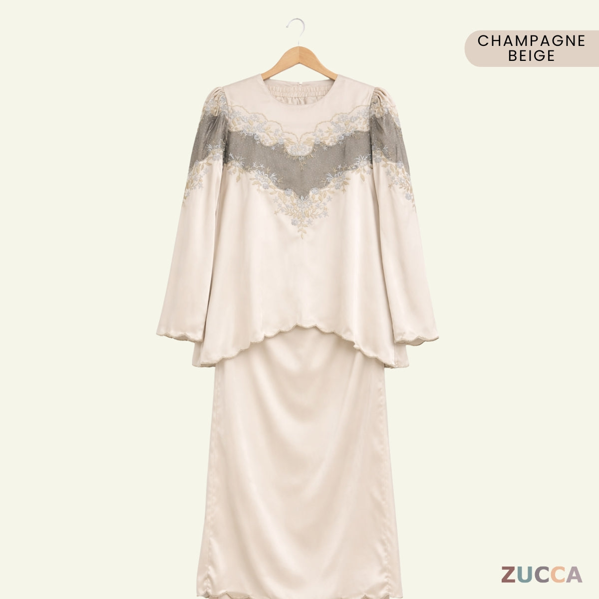 [JOM RAYA 2026] ZUCCA LYSHA CLASSIC LUXE EMBROIDERED MODERN KURUNG – MARAYA009