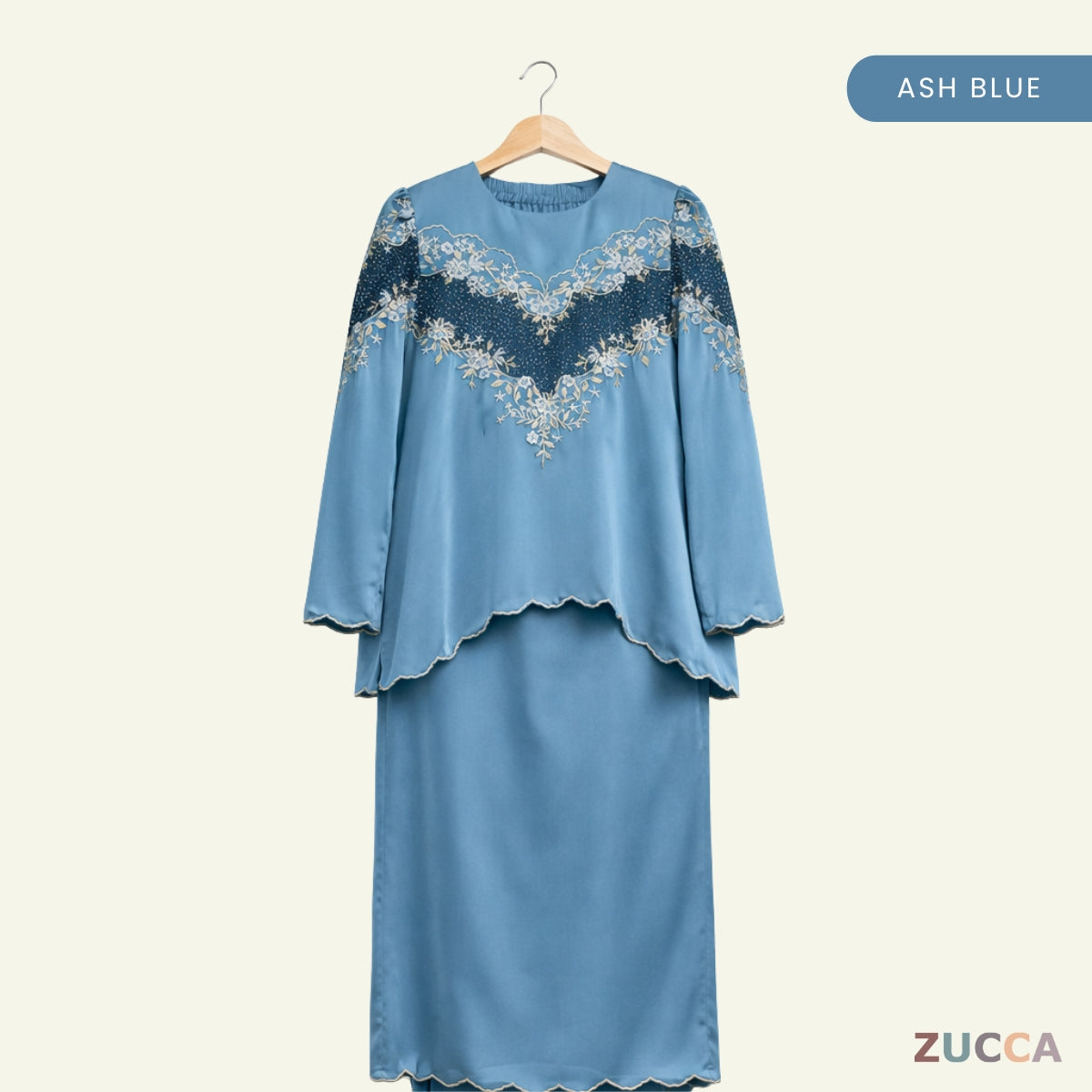 [JOM RAYA 2026] ZUCCA LYSHA CLASSIC LUXE EMBROIDERED MODERN KURUNG – MARAYA009