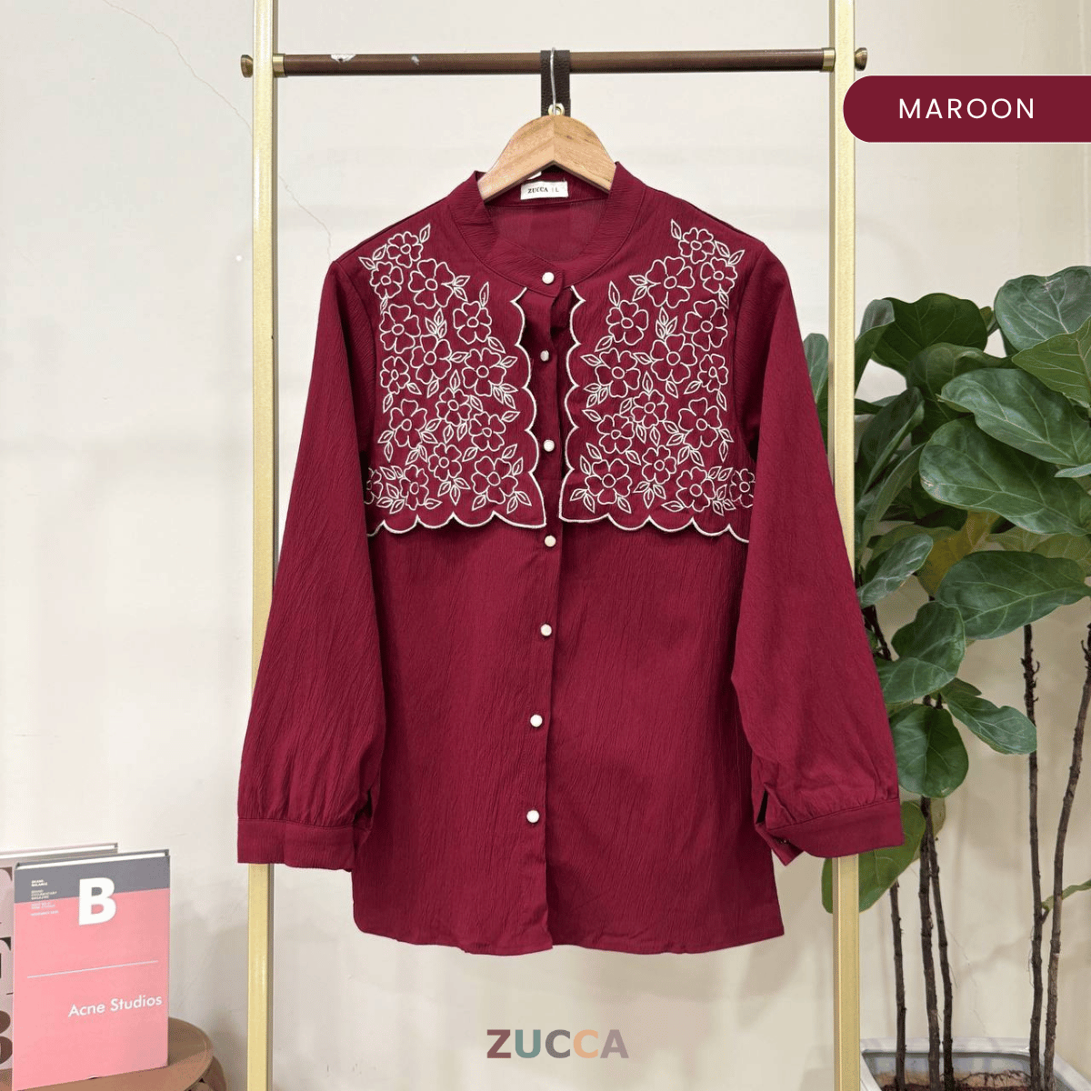 ZUCCA MAIZA CAPE CHEST BLOUSE DENGAN SULAMAN - DM252