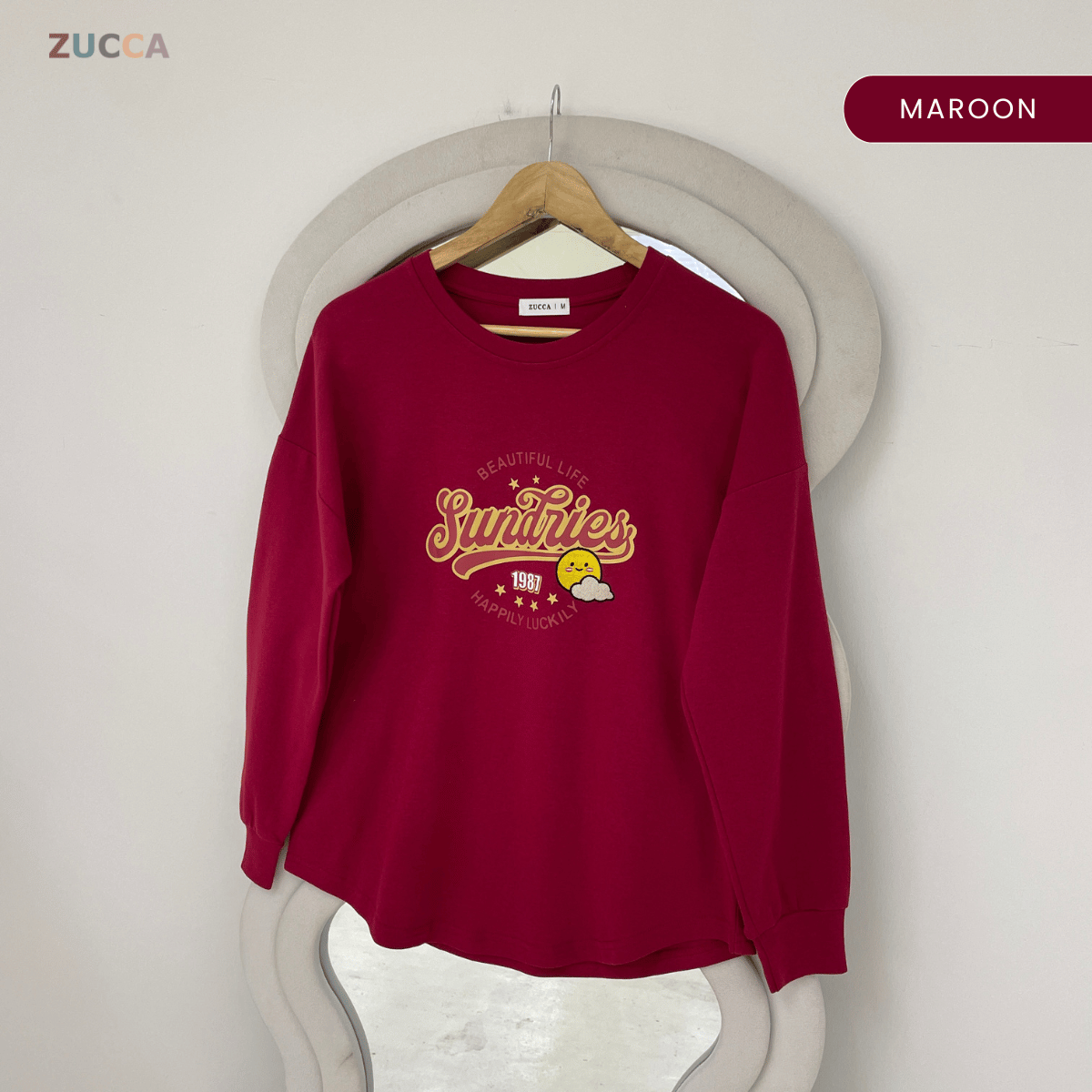 ZUCCA DARLIA GRAPHIC PRINTED LONG SLEEVE-MA163