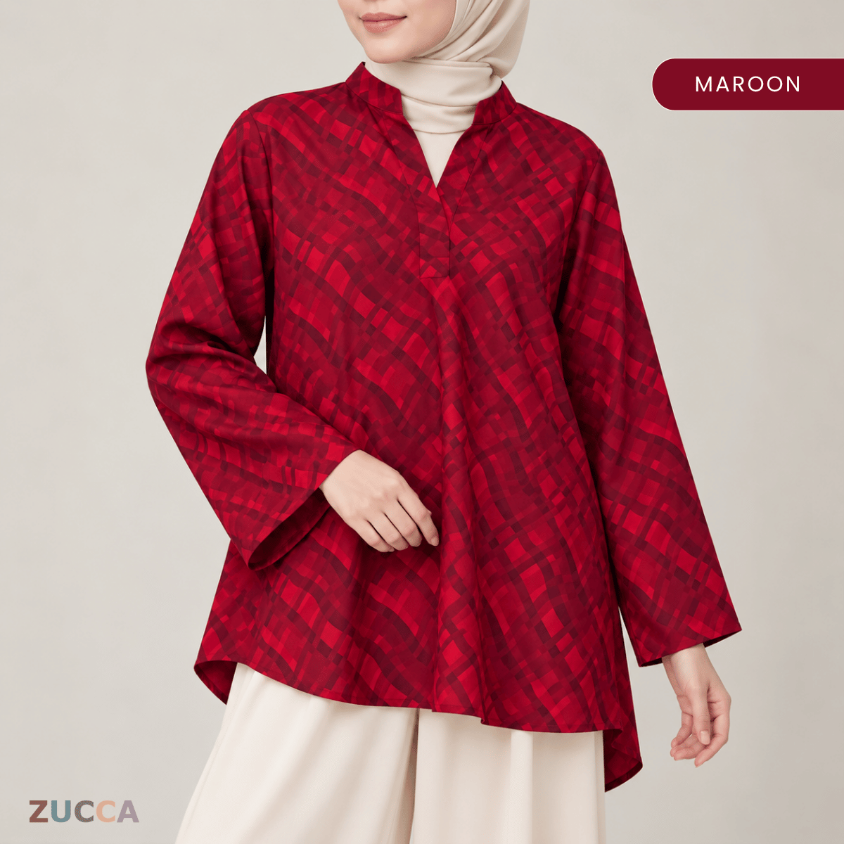 ZUCCA NARINA TONAL ABSTRACT GEOMETRIC PRINT - MA280