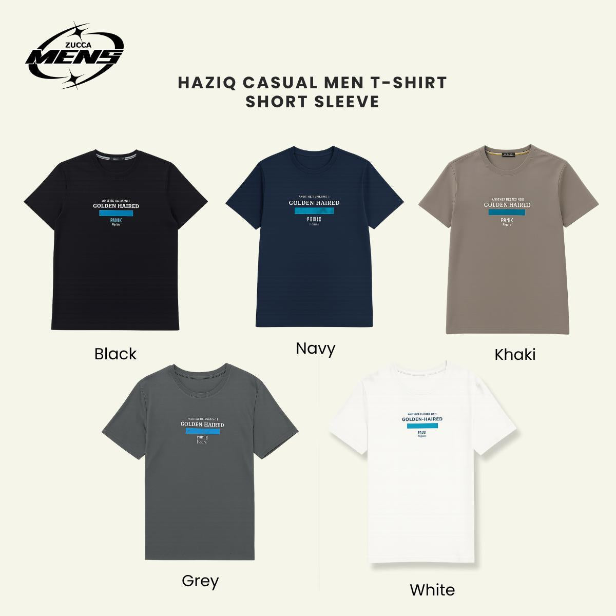 ZUCCA HAZIQ CASUAL MEN T-SHIRT SHORT SLEEVE-MC1002