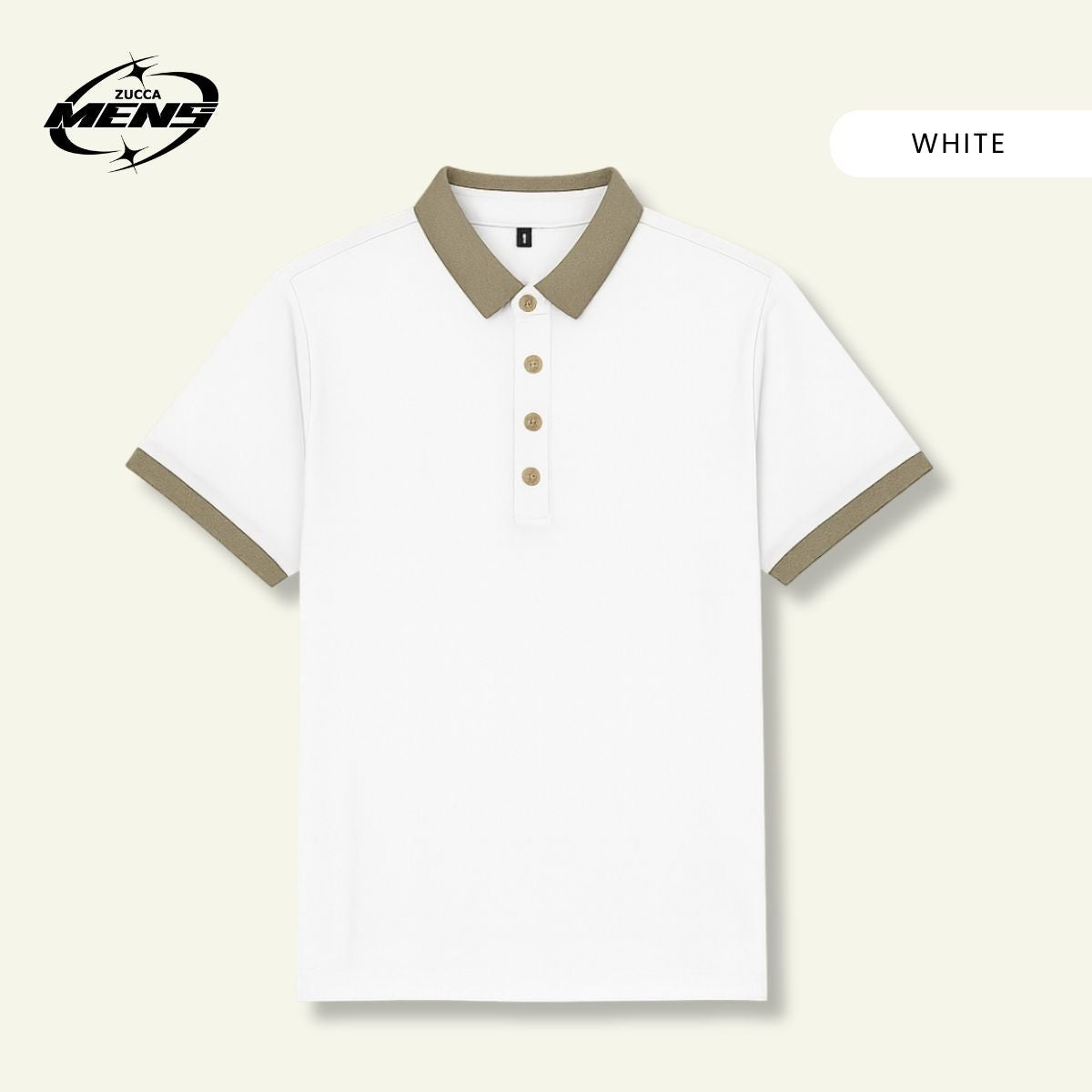 ZUCCA SAM CASUAL COLLAR MEN T-SHIRT - MC1019 BAJU LELAKI