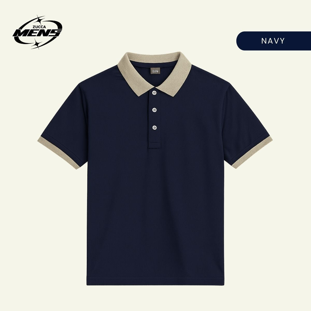 ZUCCA SAM CASUAL COLLAR MEN T-SHIRT - MC1019 BAJU LELAKI