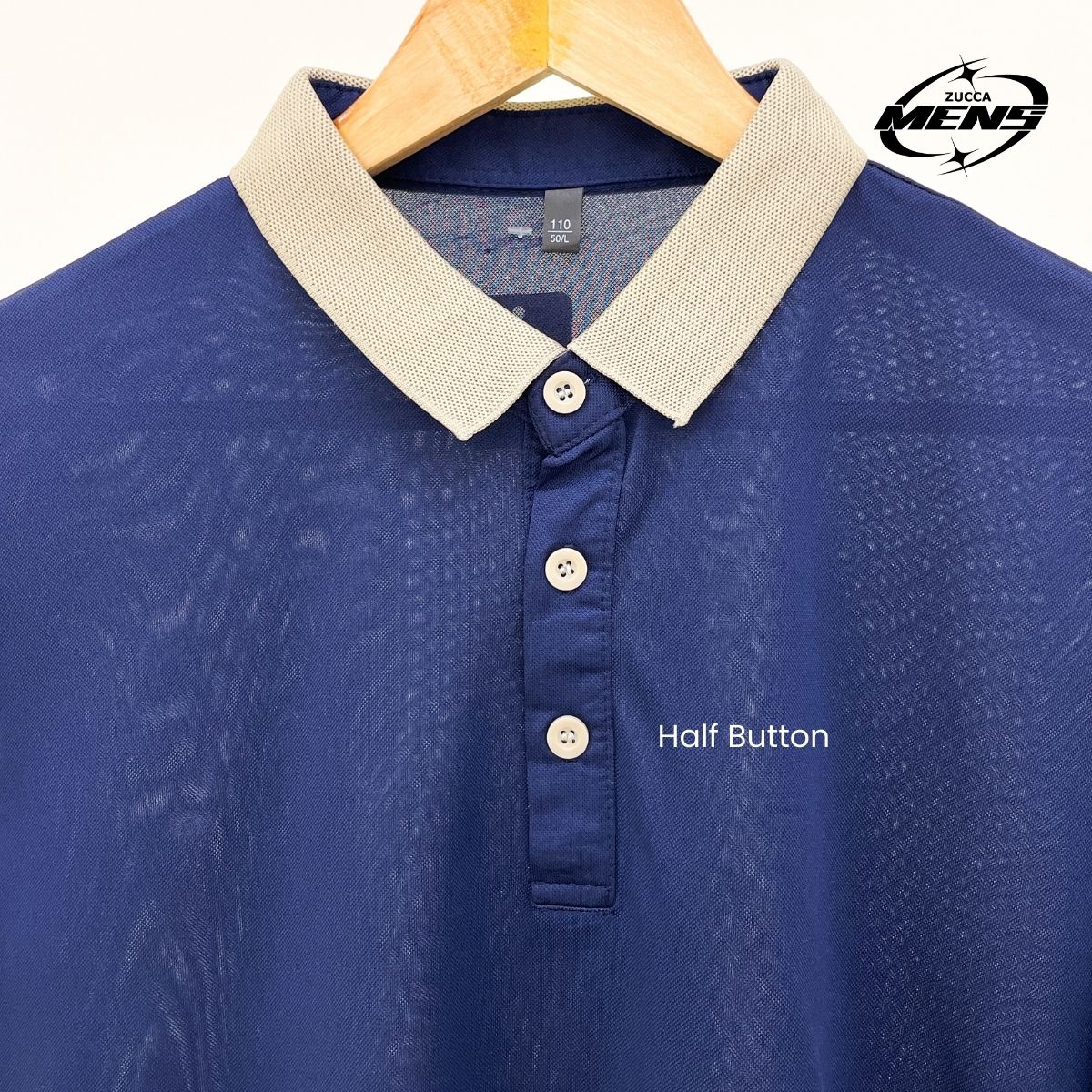 ZUCCA SAM CASUAL COLLAR MEN T-SHIRT - MC1019 BAJU LELAKI