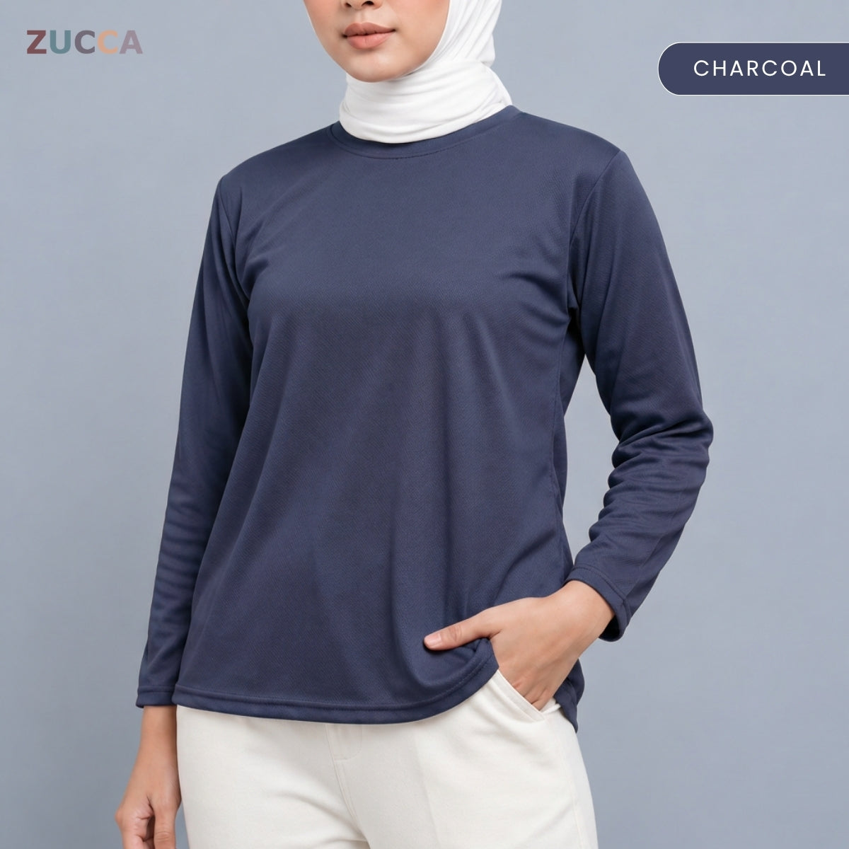 ZUCCA MYZA SPORT BASIC LONG SLEEVE T-SHIRT- MC1022