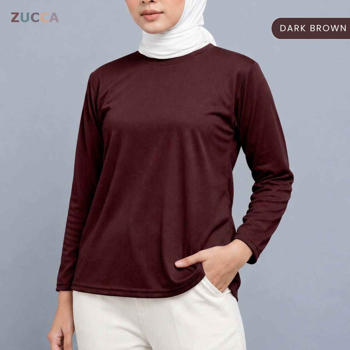ZUCCA MYZA SPORT BASIC LONG SLEEVE T-SHIRT- MC1022