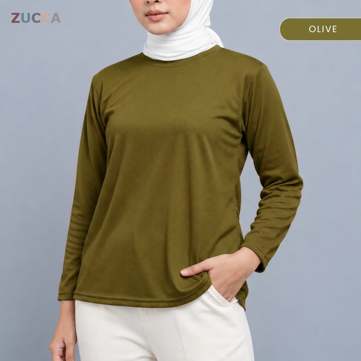 ZUCCA MYZA SPORT BASIC LONG SLEEVE T-SHIRT- MC1022