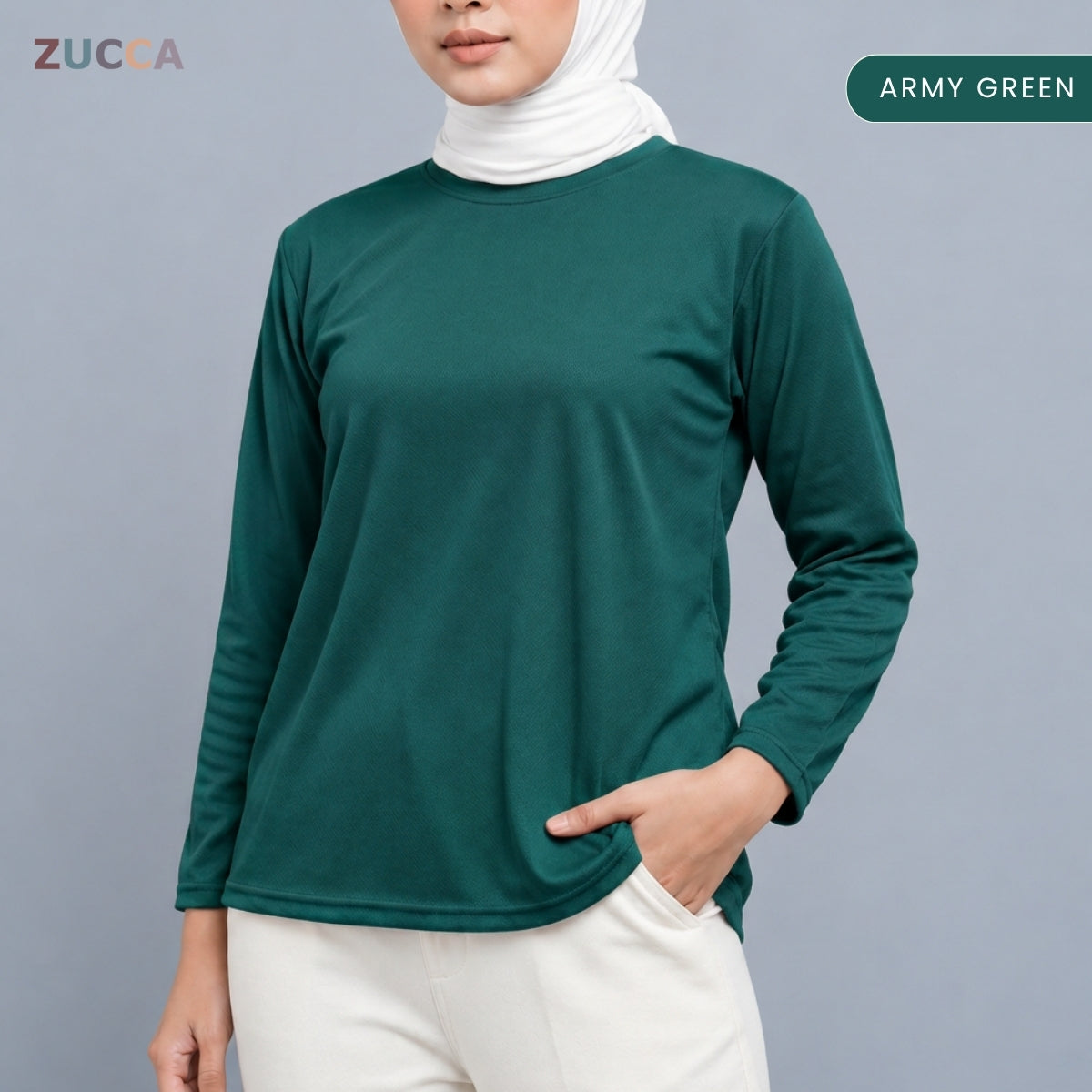 ZUCCA MYZA SPORT BASIC LONG SLEEVE T-SHIRT- MC1022