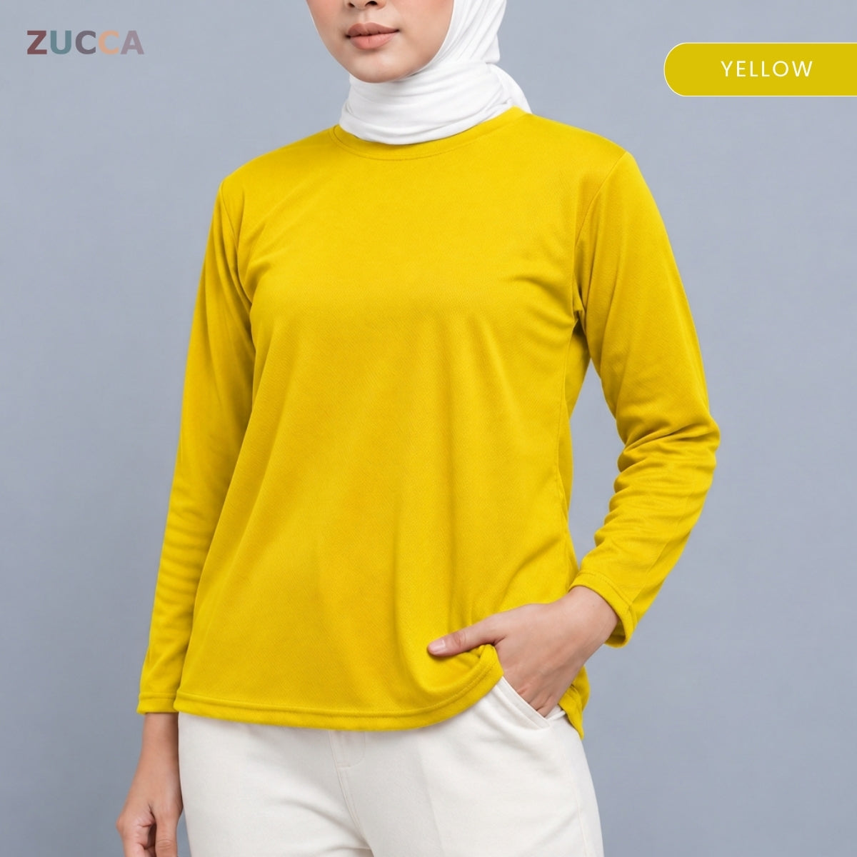 ZUCCA MYZA SPORT BASIC LONG SLEEVE T-SHIRT- MC1022