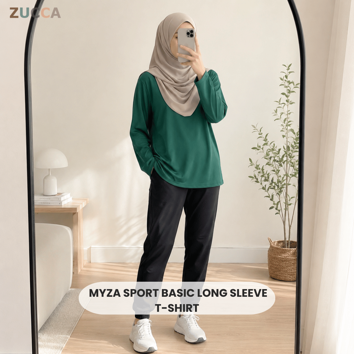 ZUCCA MYZA SPORT BASIC LONG SLEEVE T-SHIRT- MC1022