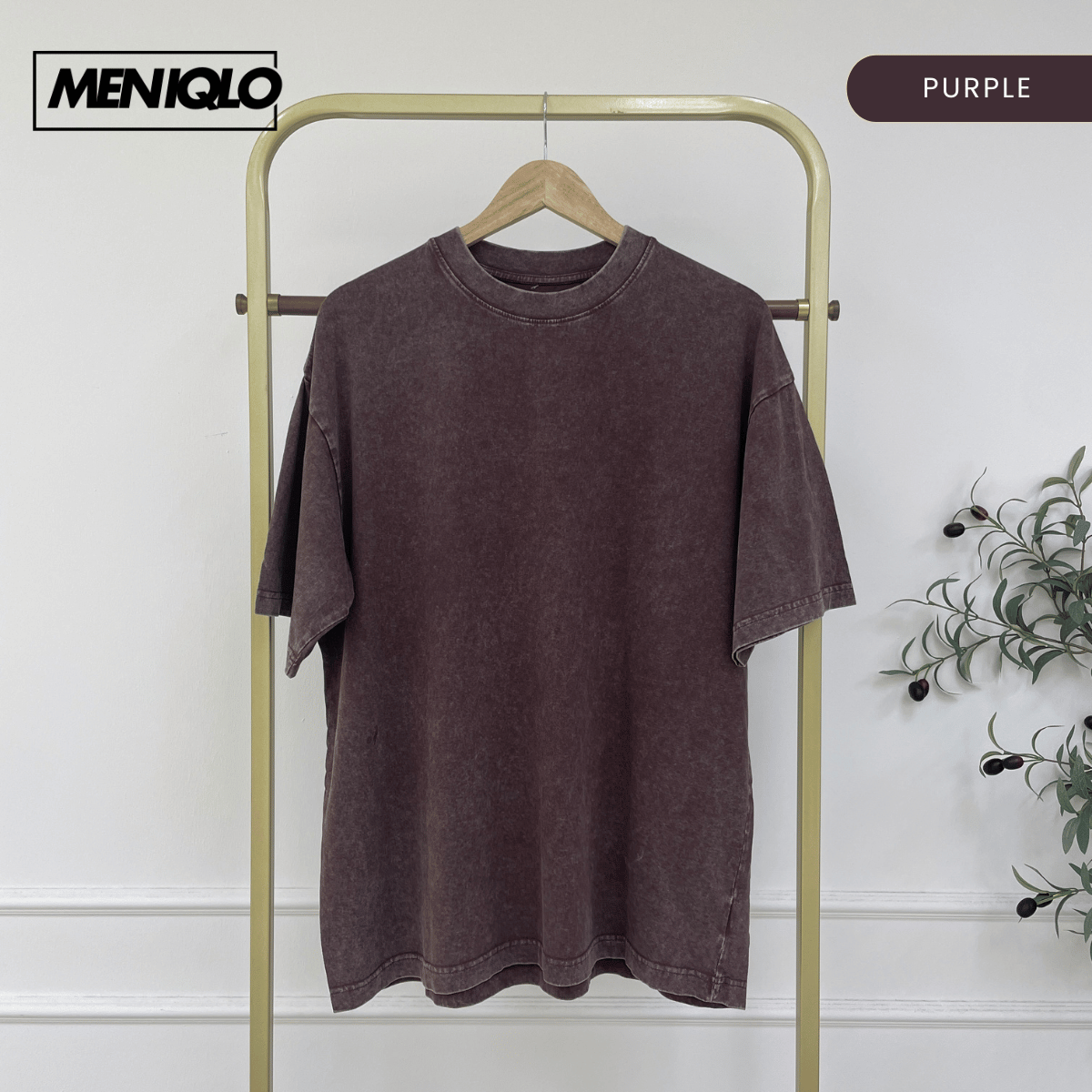 MENIQLO JACKSON RELAXED WASHED OVERSIZED TEE-MC1027