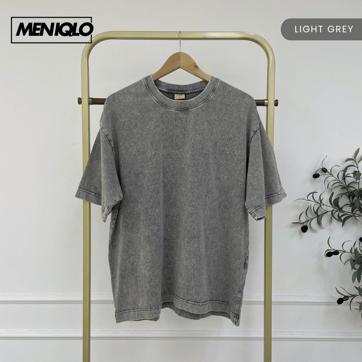 MENIQLO JACKSON RELAXED WASHED OVERSIZED TEE-MC1027