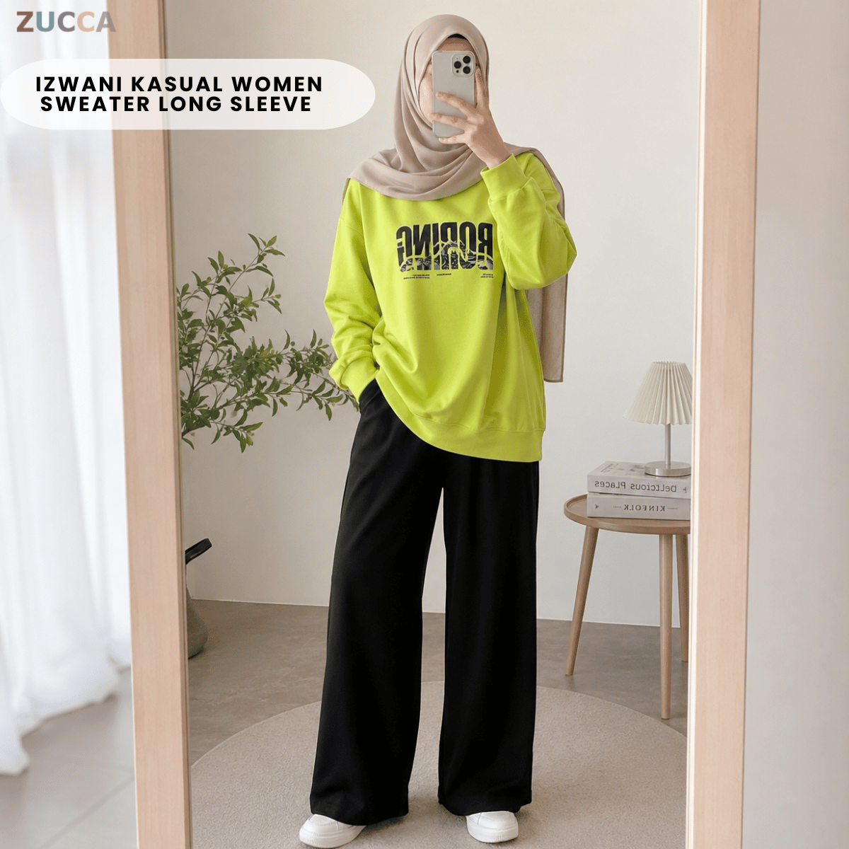 ZUCCA IZWANI KASUAL WOMEN SWEATER LONG SLEEVE - MC1032