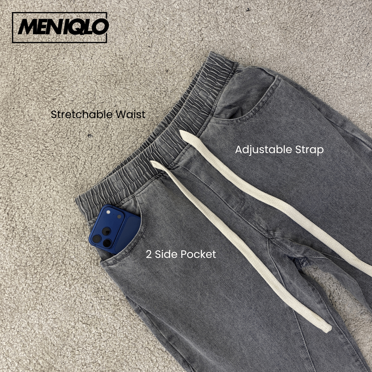 MENIQLO NOAH RELAXED FIT DENIM PANTS MCP2006