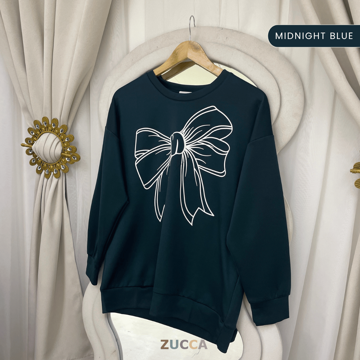 ZUCCA MONICA KEMEJA KASUAL BERCORAK REBEN - MA070