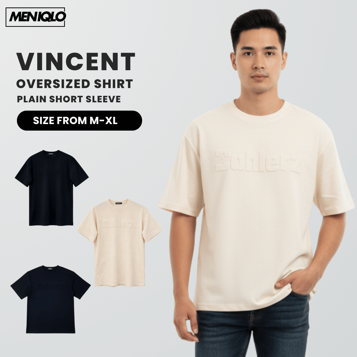 MENIQLO VINCENT OVERSIZED T-SHIRT SHORT SLEEVE - MQ1003