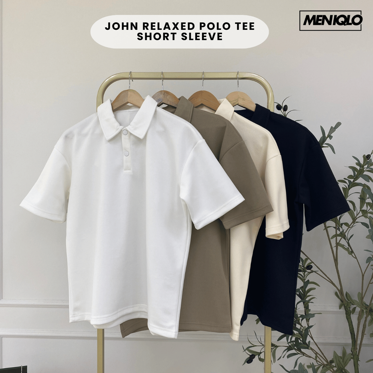 MENIQLO JOHAN COMFORT POLO TEE SHORT SLEEVE