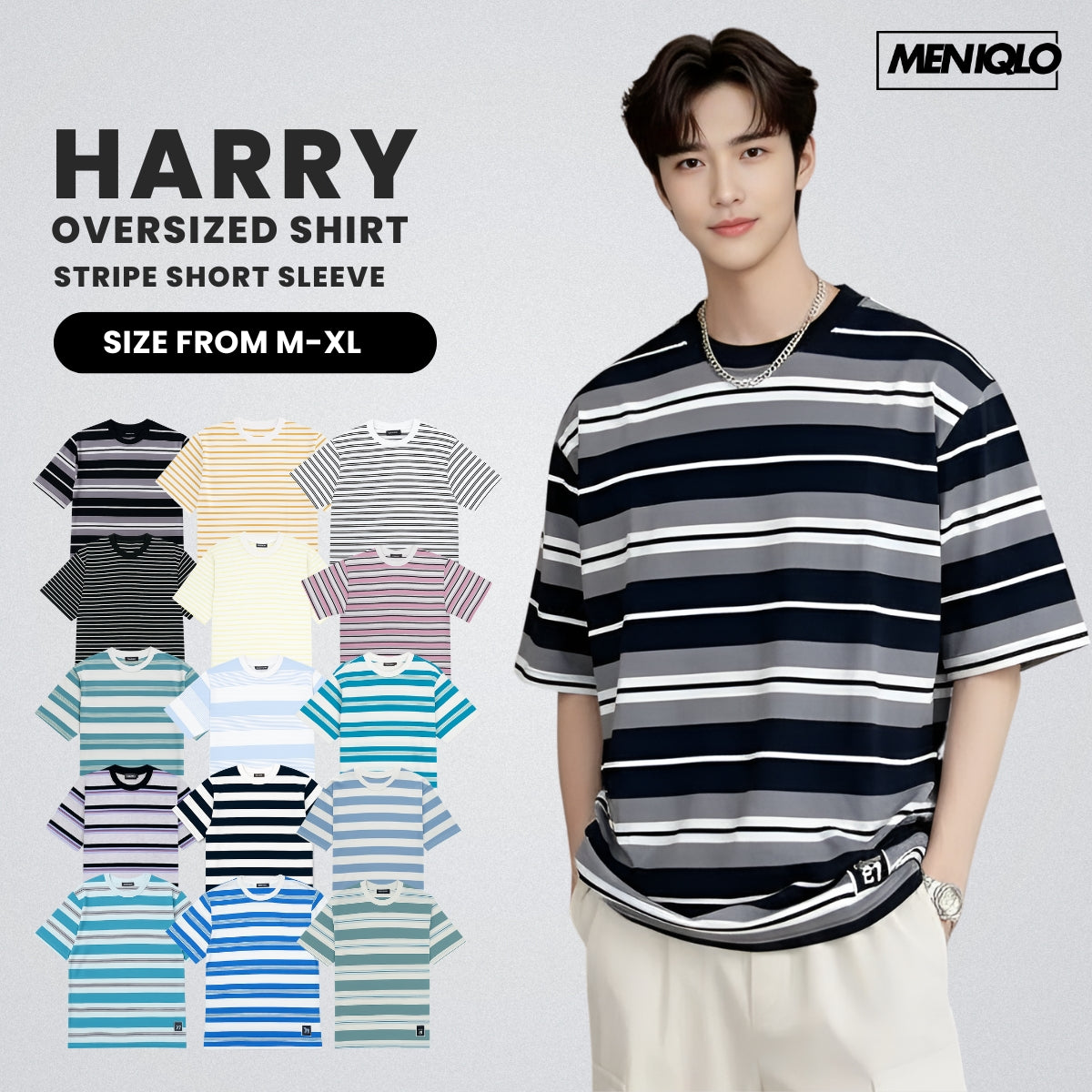 MENIQLO HARRY OVERSIZED T-SHIRT SHORT SLEEVE - MQ1004